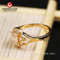 Золотое кольцо пальца 18k желтые кольца пальцев